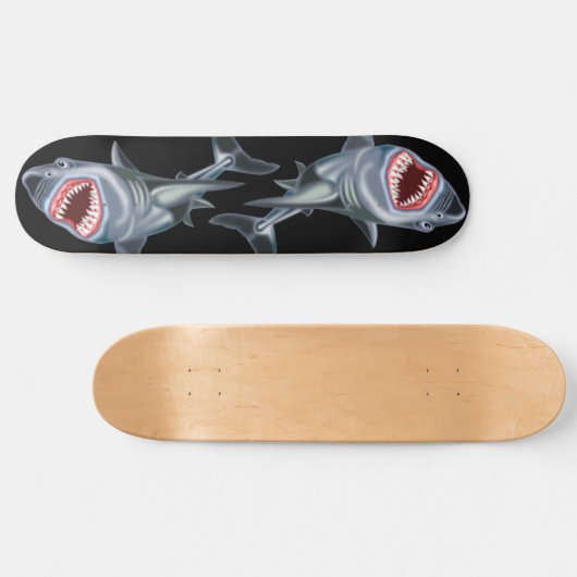 Shark Skateboard - Aangepaste kleuren (Horizontaal)