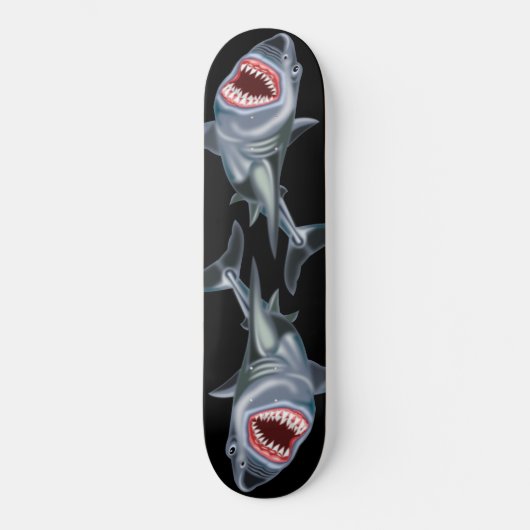 Shark Skateboard - Aangepaste kleuren (Voorkant)