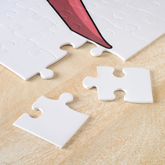 Shark Snowboarder Snowboard Legpuzzel (Zijkant)