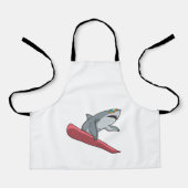 Shark Snowboarder Snowboard Schort (Voorkant)