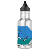 Shark Splatter Plezier Waterfles (Rechts)