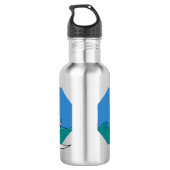 Shark Splatter Plezier Waterfles (Achterkant)