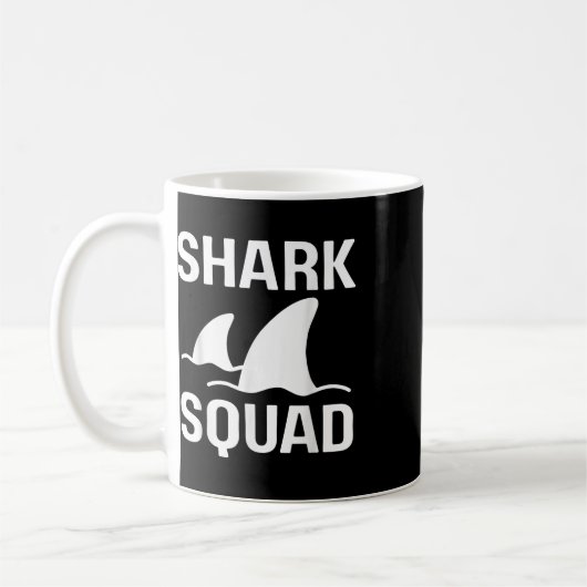 Shark Squad Matching Group Shark Fin Lover Week Aw Koffiemok (Links)