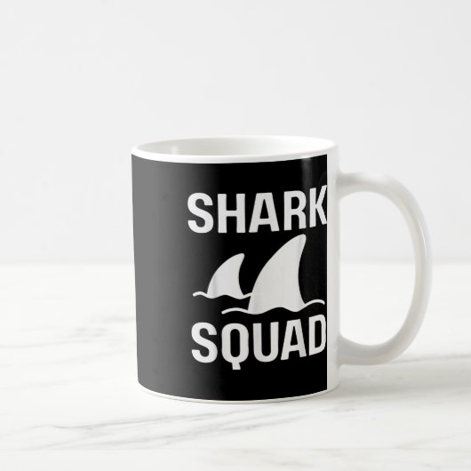 Shark Squad Matching Group Shark Fin Lover Week Aw Koffiemok (Rechts)