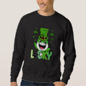 Shark St Patrick's Day Funny Lucky Shark Trui (Voorkant)