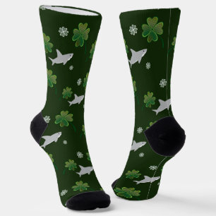Shark St. Patrick's Day Sokken