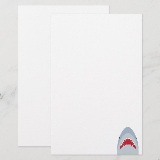 Shark Stationery Briefpapier (Voorkant / Achterkant)
