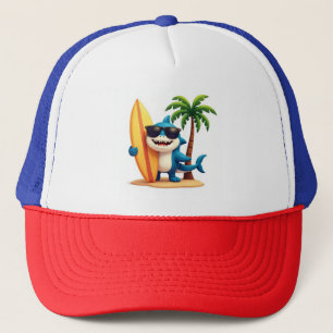 Shark Style 🦈 Surven Pet met Tropische Cartoon Ar