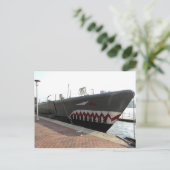 Shark Sub Briefkaart (Staand voorkant)