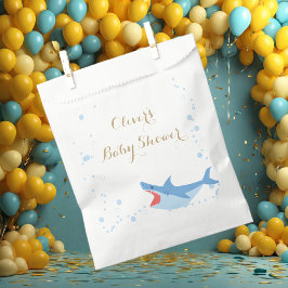 Shark Summer Boy Baby shower Bedankzakje