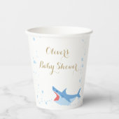 Shark Summer Boy Baby shower Papieren Bekers (Voorkant)