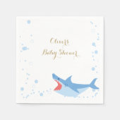 Shark Summer Boy Baby shower Servet (Voorkant)