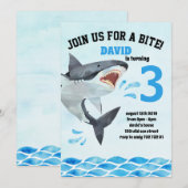 Shark Summer Boy Verjaardagsfeestje Sharktastic Kaart (Voorkant / Achterkant)