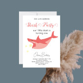 Shark Summer Party Baby Bash Verjaardagsfeest Kaart
