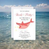 Shark Summer Party Baby Bash Verjaardagsfeest Kaart