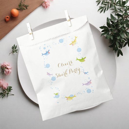 Shark Summer Party Splish Splash Birthday Bash Bedankzakje