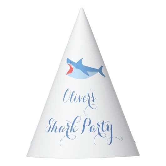Shark Summer Party Splish Splash Birthday Bash Feesthoedjes (Voorkant)