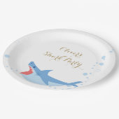 Shark Summer Party Splish Splash Birthday Bash Papieren Bordje (Gekanteld)