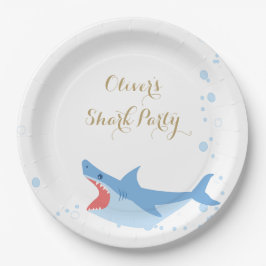 Shark Summer Party Splish Splash Birthday Bash Papieren Bordje