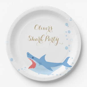 Shark Summer Party Splish Splash Birthday Bash Papieren Bordje