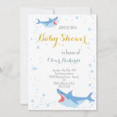 Shark Summer Party Splish Splash Kinder Baby showe Kaart (Voorkant)