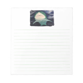 Shark Swimming, Lined Notepads Notitieblok