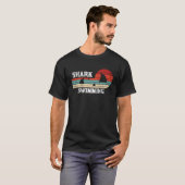 Shark Swimming Shark Fin Swimming T-shirt (Voorkant volledig)