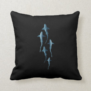Shark - Swimming Sharks Cute Funny Gift Kussen