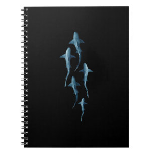 Shark - Swimming Sharks Cute Funny Gift Notitieboek
