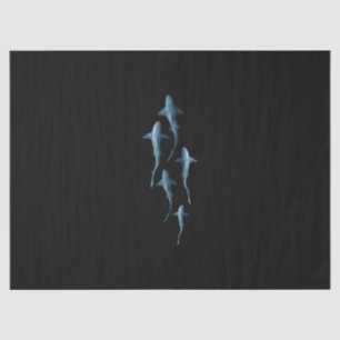 Shark - Swimming Sharks Cute Funny Gift Tissuepapier