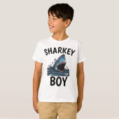 SHARK T-SHIRTS VOOR JONGEN, SHARKEY BOY (Voorkant volledig)