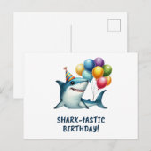 Shark-tastic Birthday Kaart (Voorkant / Achterkant)