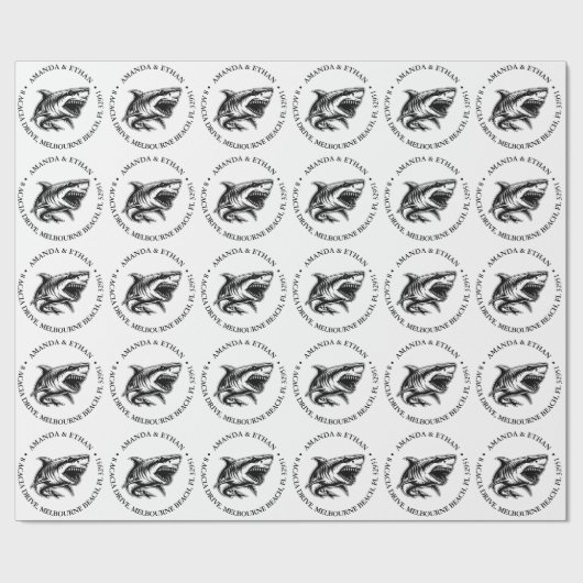 Shark-tastic Wrapping Paper! Cadeaupapier (Vlak)