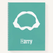 Shark Teeth and Jaw Fun Marine Wildlife Notitieboek (Voorkant)