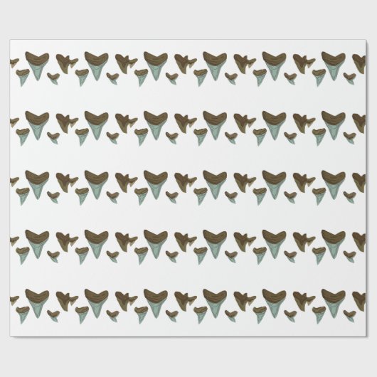 Shark Teeth Cadeaupapier (Vlak)