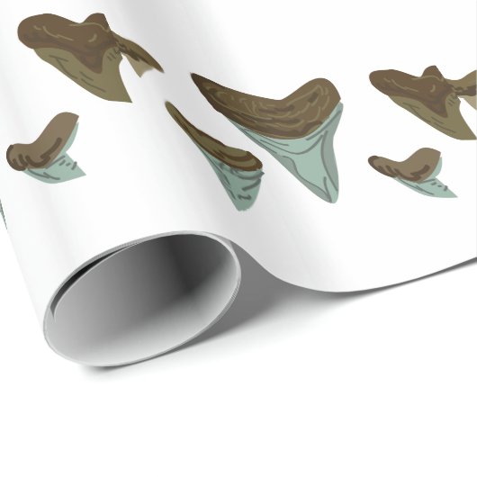 Shark Teeth Cadeaupapier (Rol Hoek)