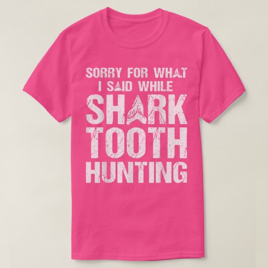 Shark Teeth Collecting & Fossil Tooth Hunting T-shirt (Design voorkant)