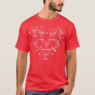 Shark Teeth Collector Fossils Hunter Collector T-shirt