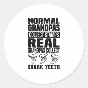 Shark Teeth Collector Gifts Shark Tooth Hobby Ronde Sticker
