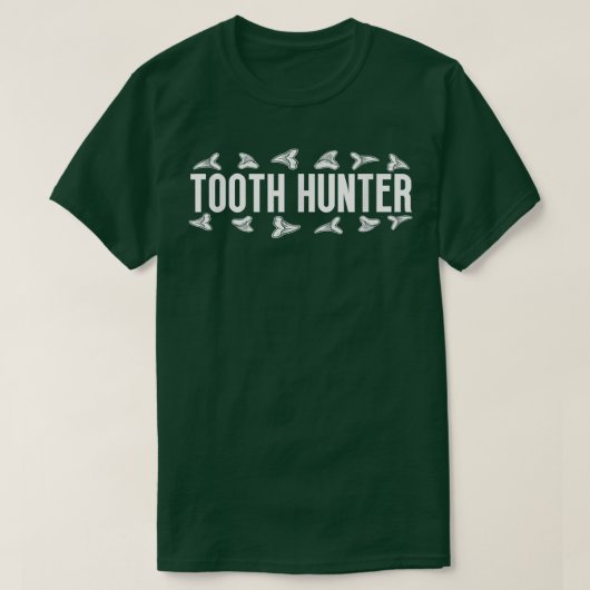 Shark Teeth Tooth Hunter Fossil Hunter T-shirt (Design voorkant)