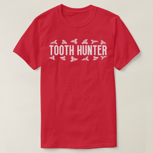 Shark Teeth Tooth Hunter Fossil Hunting T-shirt (Design voorkant)