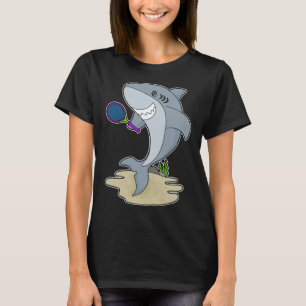 Shark Tennis speler Tennis T-shirt
