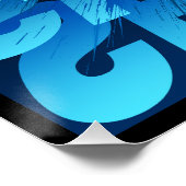 Shark Text Effect Typografie Perfect Poster (Hoek)