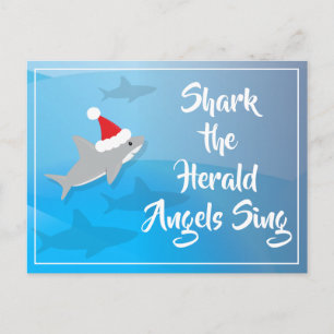 Shark the Herald Angels Zing Briefkaart