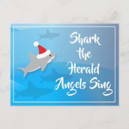 Shark the Herald Angels Zing Briefkaart