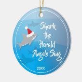 Shark the Herald Angels Zing Keramisch Ornament (Links)