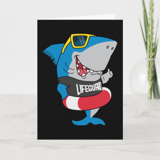 Shark the lifeguard kaart (Voorkant)