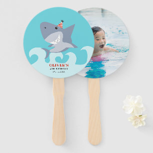 Shark Theme Birthday Party Foto Handwaaier