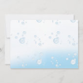 Shark Theme Kinderen Birthday Party Bedankkaart (Achterkant)