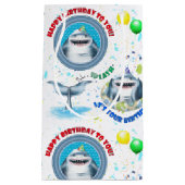 Shark Theme Kinderen Birthday Party Klein Cadeauzakje (Voorkant)